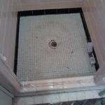 shower stall, before