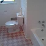 pink diamond floor, after