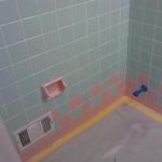 pink & blue, before