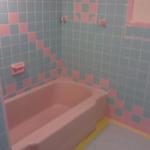 pink & blue, before